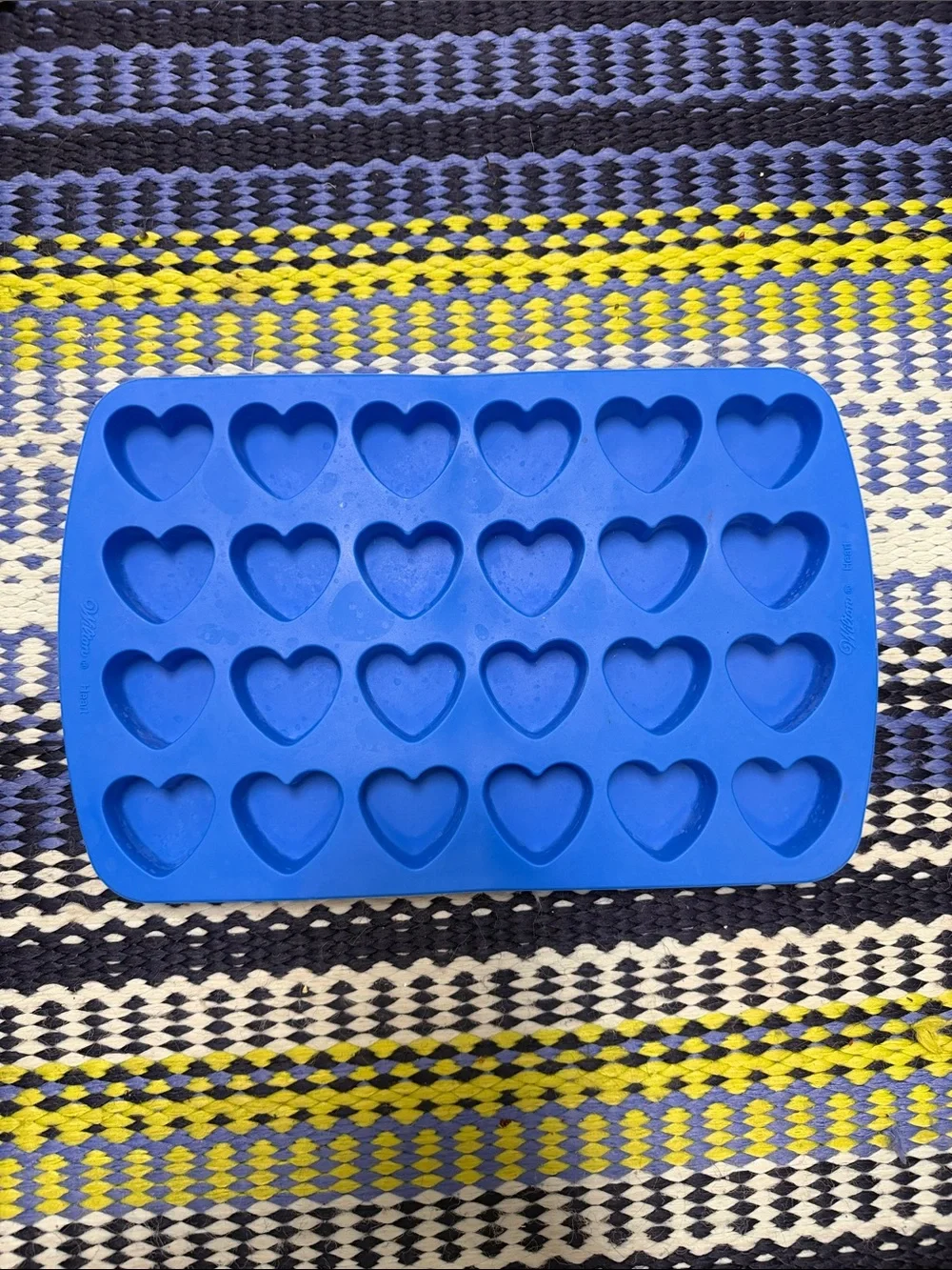 Wilton Blue Heart Silicone Candy and Chocolate Molds